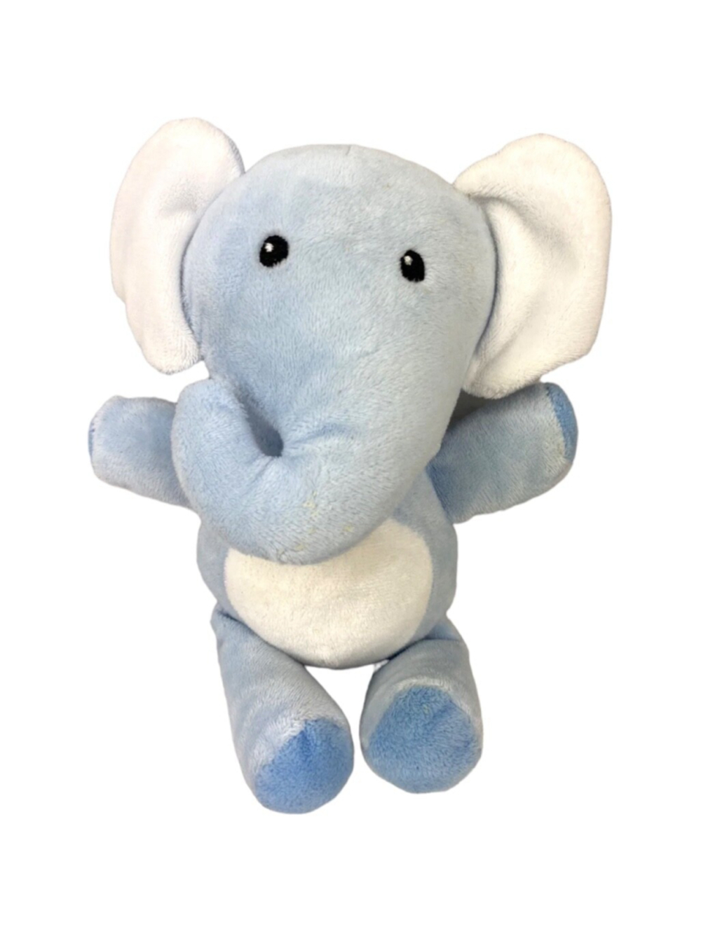 MINI Muffin Elephant Plush Lovey 8” Blue Snuggle Buddy Stuffed Animal